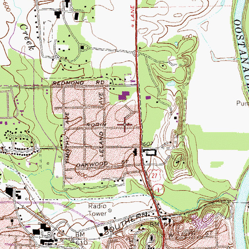 Topographic Map of Mount Berry, GA