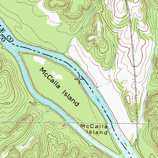 Topographic Map of Richard B Russell Lake, GA