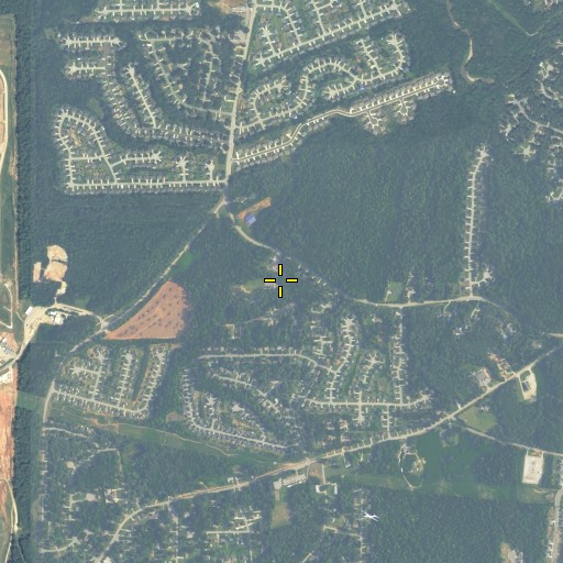 Aerial/Satellite Image of County Line School, GA