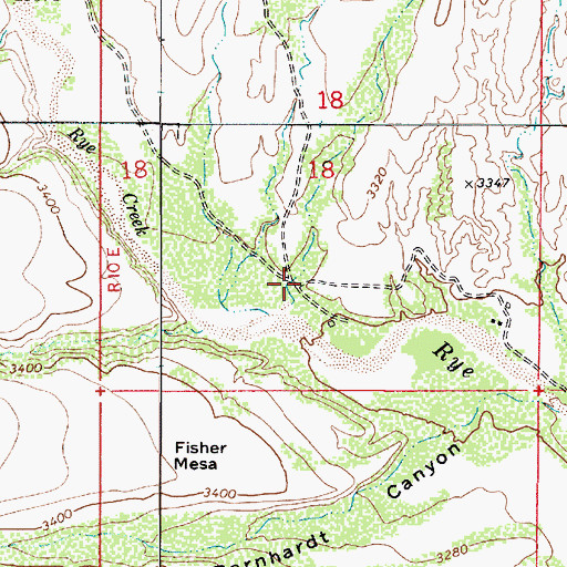 Topographic Map of Oxbow Gulch, AZ