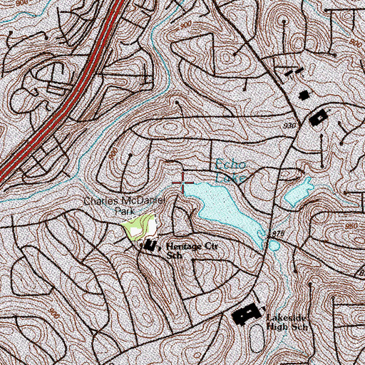 Topographic Map of Lake La Lera, GA