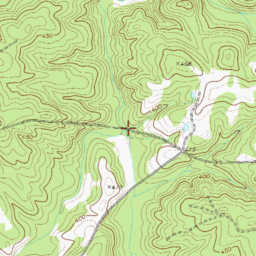 Topographic Map of Little Germany Creek, GA