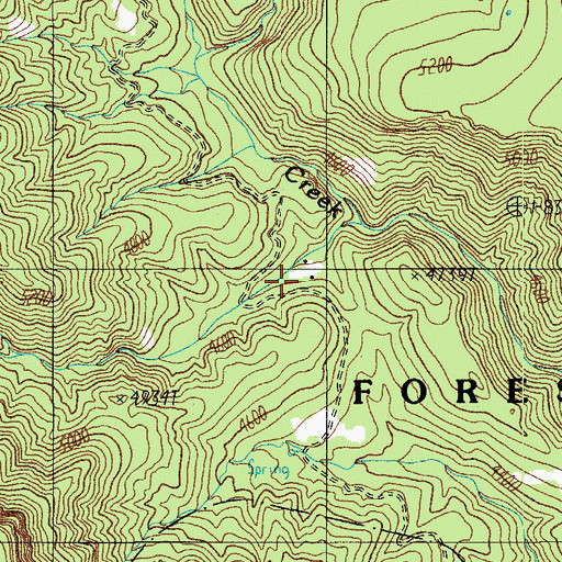Topographic Map of P B Ranch, AZ