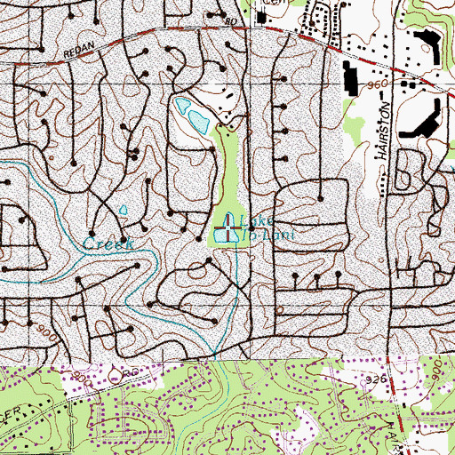 Topographic Map of Lake To-Lani, GA