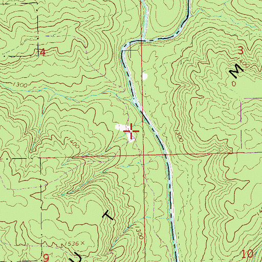 Topographic Map of West Fork Little River, GA