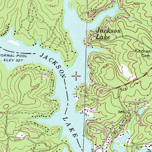 Topographic Map of Yellow River, GA
