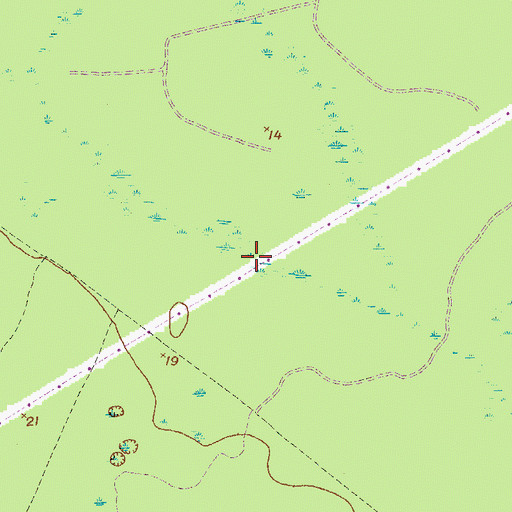 Topographic Map of Fort Stewart, GA