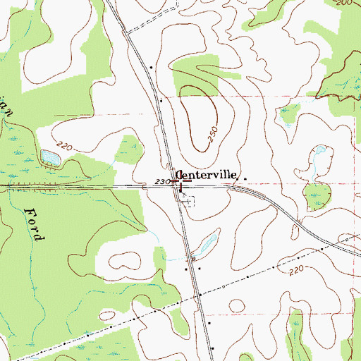 Topographic Map of Centerville, GA