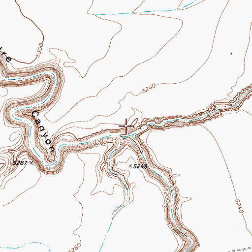 Topographic Map of Padre Canyon, AZ