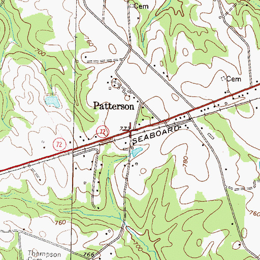 Topographic Map of Patterson, GA