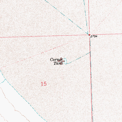 Topographic Map of Corner Tank, AZ