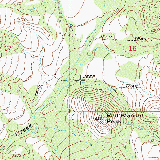 Topographic Map of Panther Gulch, AZ