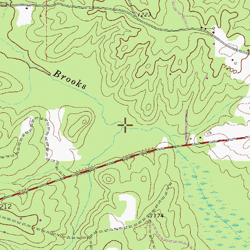 Topographic Map of Panther Creek, GA
