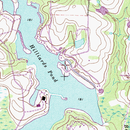 Topographic Map of Bay Meadows, GA