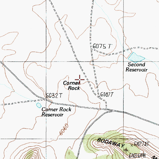 Topographic Map of Corner Rock, AZ