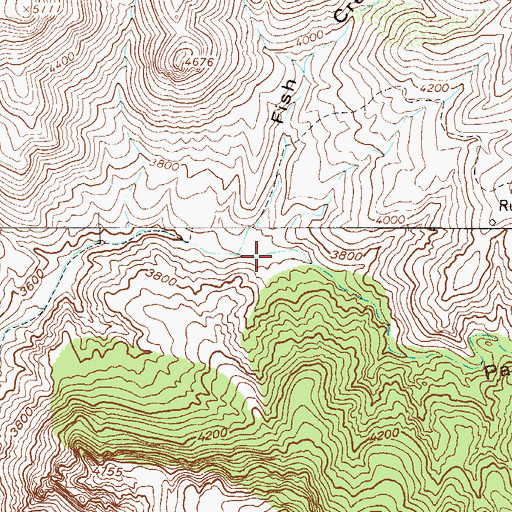 Topographic Map of Paradise Canyon, AZ