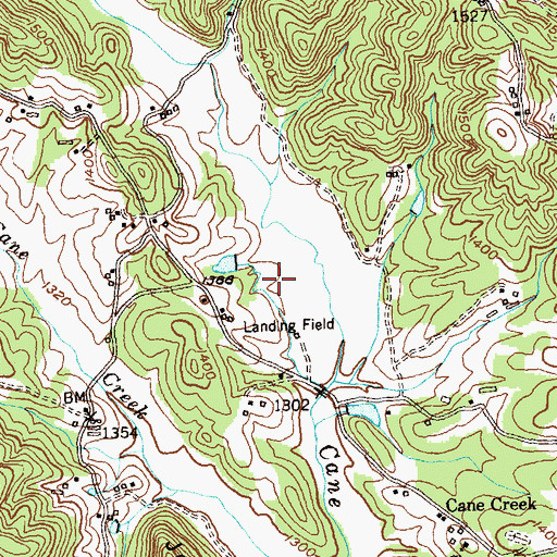Topographic Map of Lumpkin County-Wimpys Airport, GA
