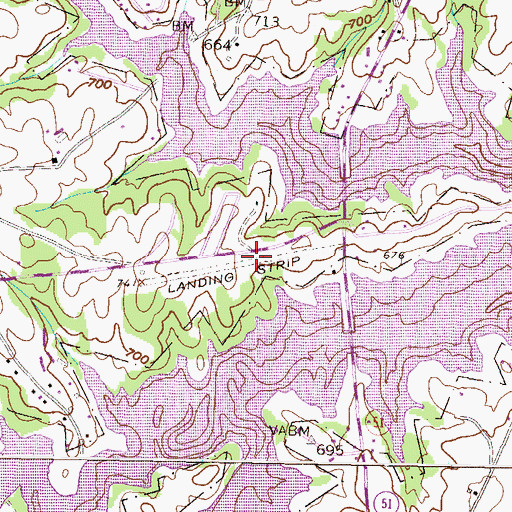 Topographic Map of Airnautique, Inc Airport, GA