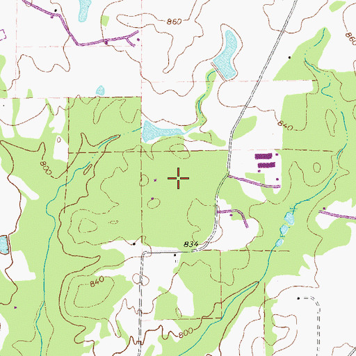Topographic Map of B & L Strip, GA