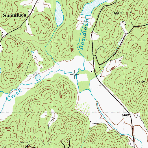 Topographic Map of Jones Creek, GA