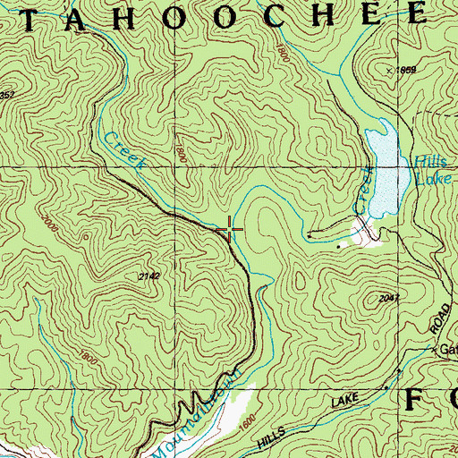 Topographic Map of Bear Creek, GA