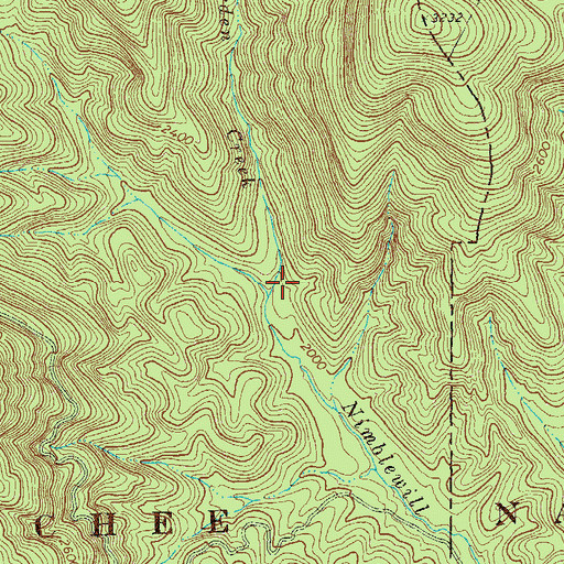 Topographic Map of Beaverdam Creek, GA