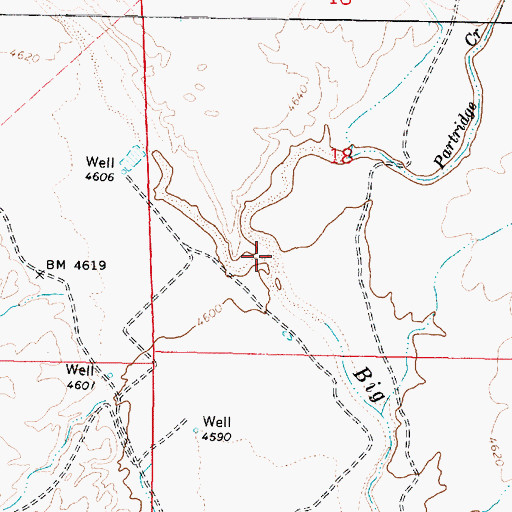 Topographic Map of Partridge Creek, AZ