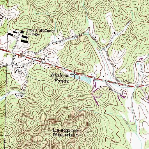 Topographic Map of Blalock Ponds, GA
