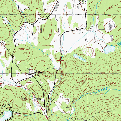 Topographic Map of Blue Ridge School (historical), GA