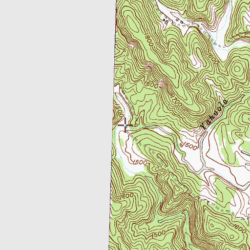 Topographic Map of Bryant Creek, GA
