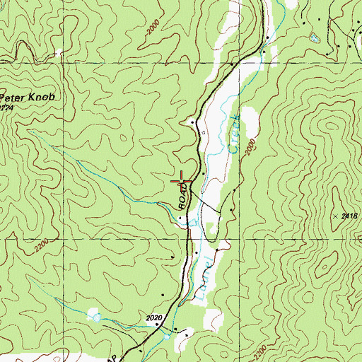 Topographic Map of Bunker Hill School, GA