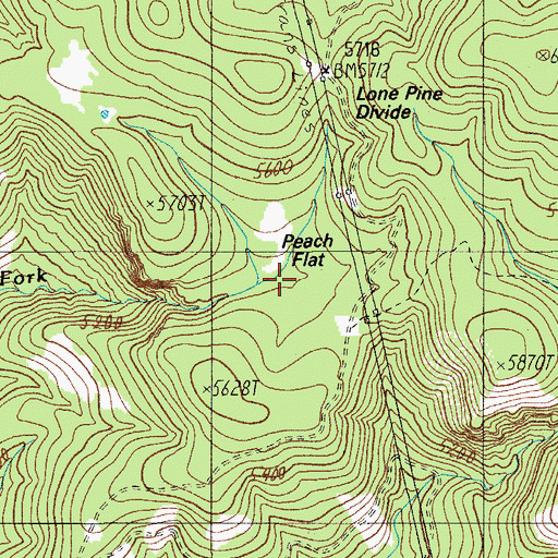 Topographic Map of Peach Flat, AZ