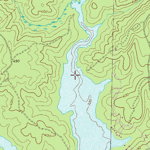 Topographic Map of Crooked Creek, GA