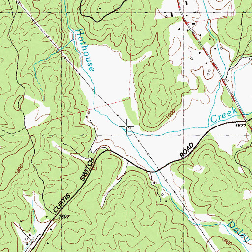 Topographic Map of Daley Creek, GA