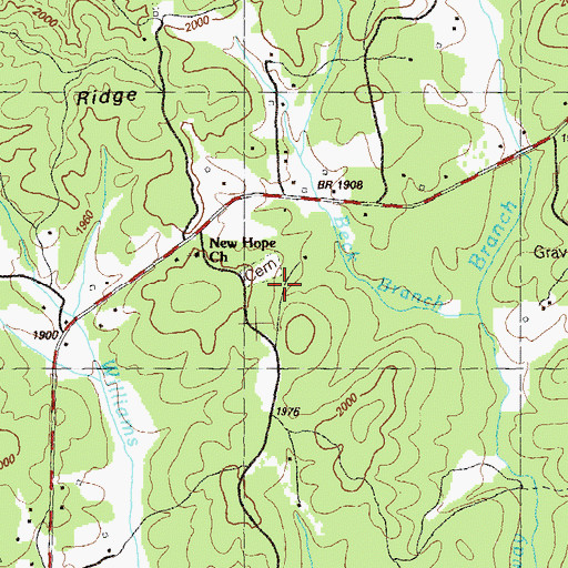 Topographic Map of Flint Hill Church, GA