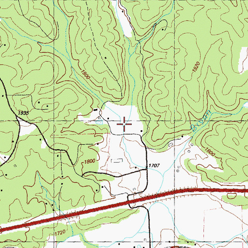 Topographic Map of Galloway Branch, GA