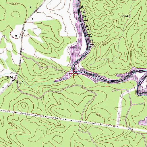Topographic Map of Goose Creek, GA