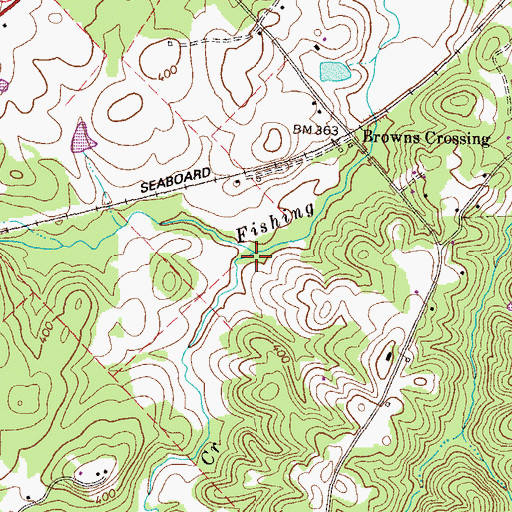Topographic Map of Goss Creek, GA