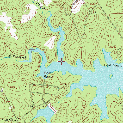 Topographic Map of Grays Creek, GA