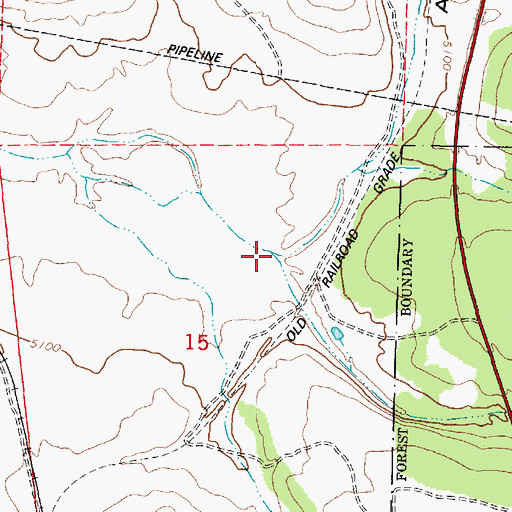 Topographic Map of Perrin Draw, AZ