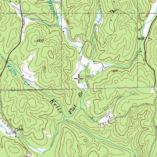 Topographic Map of Harper Creek, GA