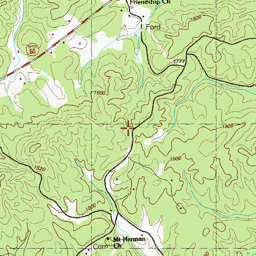 Topographic Map of Harper School, GA