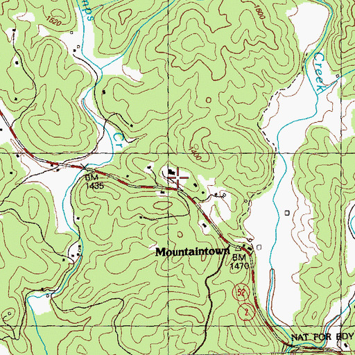 Topographic Map of Henry Grady School, GA