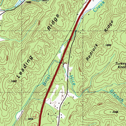 Topographic Map of Hice Branch, GA