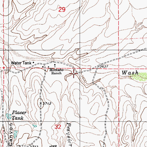 Topographic Map of Pesqueira Wash, AZ