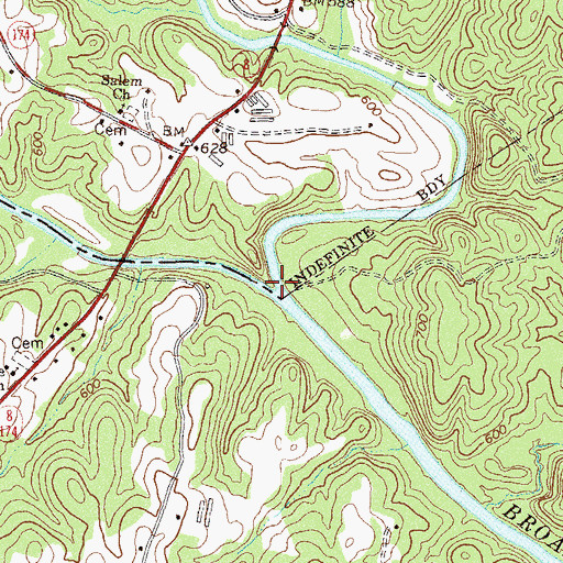 Topographic Map of Hudson River, GA