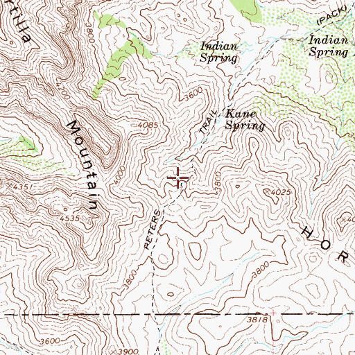 Topographic Map of Peters Trail, AZ