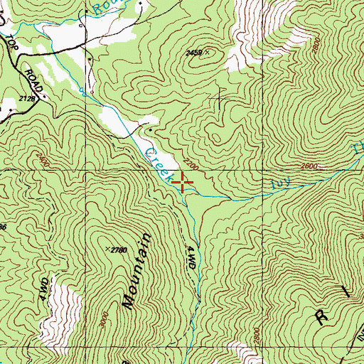 Topographic Map of Ivy Thicket Branch, GA
