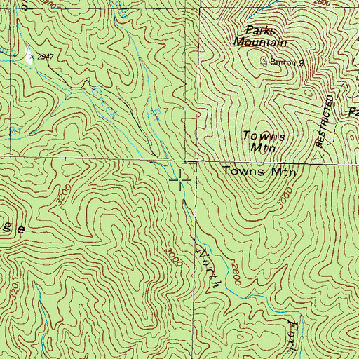 Topographic Map of Jake Branch, GA
