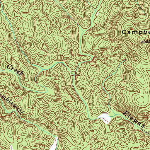 Topographic Map of Jones Creek, GA